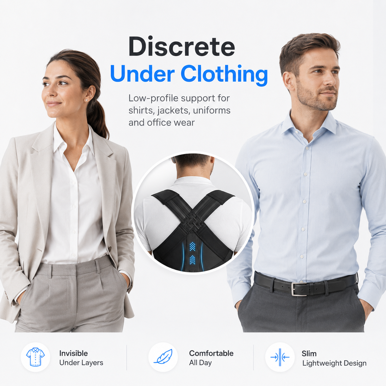 Premium Posture Corrector Shoulder Belt – Unisex