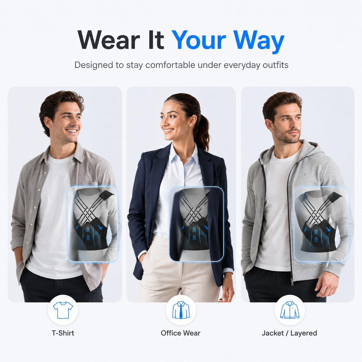 Premium Posture Corrector Shoulder Belt – Unisex