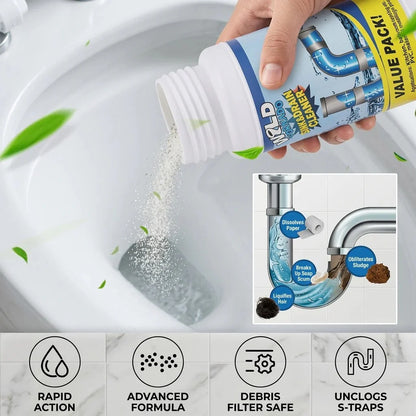 SANITIZO POWERFUL DRAIN & SINK CLEANER POWDER (PACK OF 4)